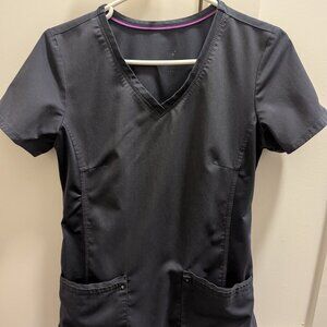 Healing hands gray scrub tops
